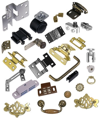 What are the common accessories for door and window hardware?