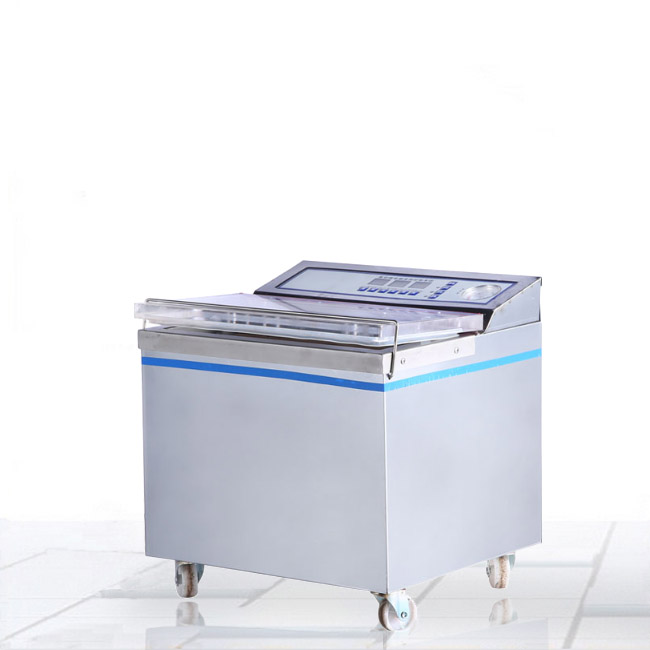 Single chamber vacuum packaging machine
