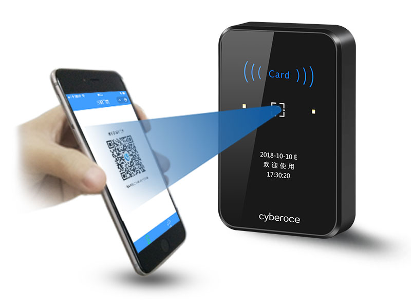 QR code access control card reader