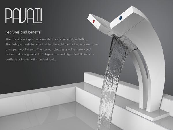 Faucet can be so beautiful Home 24-hour waterfall