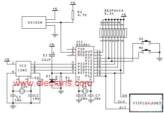 LED display computer electronic clock 