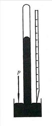 Simple mercury barometer