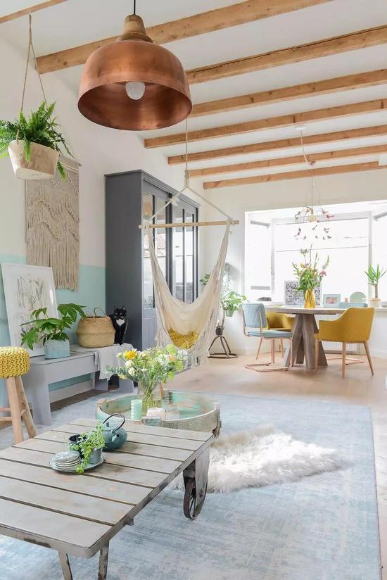 Can boho play like this? Indoor space no longer has to worry about monotony