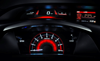 LED backlighting dashboard