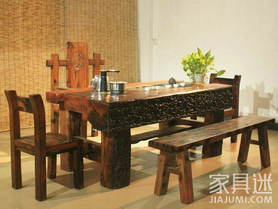 Office Dragon Solid Wood Bone Tea Table