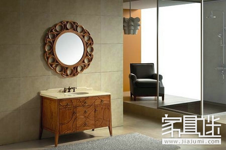 Oak bathroom cabinet