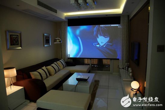 The projector is flexible in use and has a high degree of freedom.