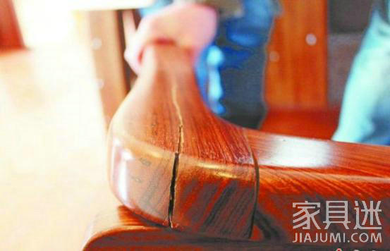 Solid wood furniture cracking