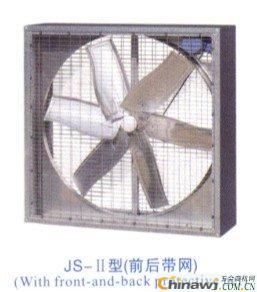 Industrial wall fan JS-II-6C front and rear mesh type square negative pressure fan