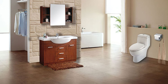 Wrigley AB1240 one-piece toilet sit and enjoy the simple style to open the "heart" life
