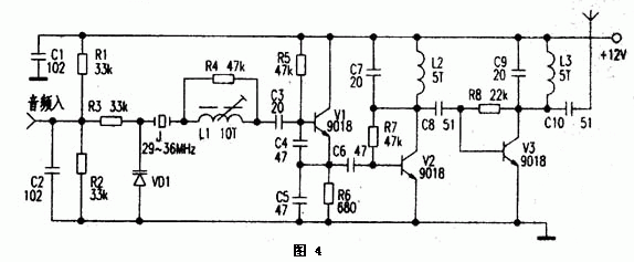 Several wireless microphone circuits