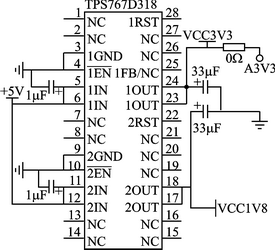 Figure 1 Peripheral circuit of TPS767D318