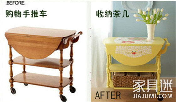 Shopping trolleys change storage side DIY map