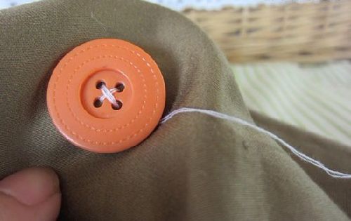 Button stitching