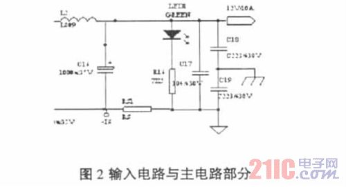 Input circuit and main circuit part