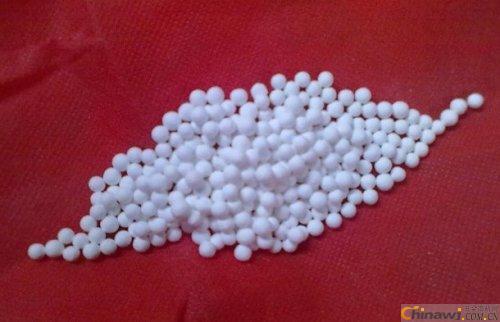 Activated alumina balls will continue to grow and fall