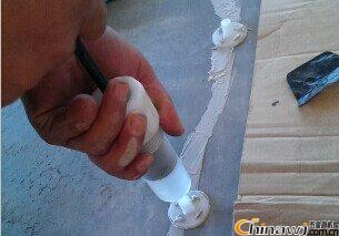 Concrete hollow drum treatment, epoxy resin grouting treatment technology