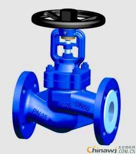 Bellows stop valve for toxic and harmful gases, corrugated pipe shut-off valves for chlorine and liquid chlorine media