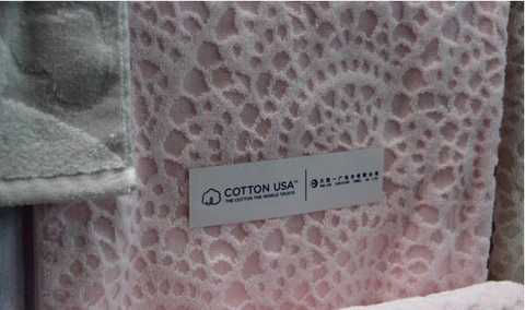 Sticked to COTTON USA trademark products