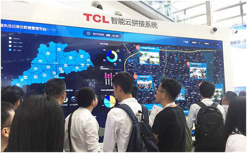 TCL intelligent cloud splicing system once again detonated the Expo