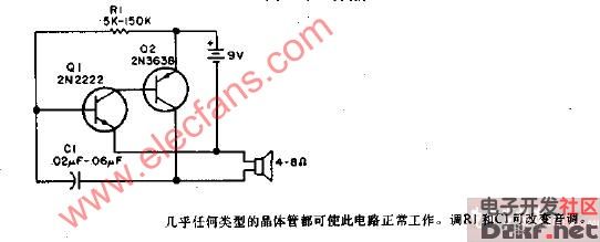 Audio oscillator circuit diagram