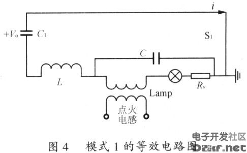 Equivalent circuit diagram of mode 1