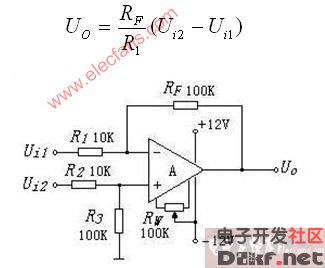 Differential proportional operation circuit diagram