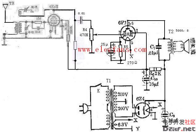 Tube radio circuit diagram