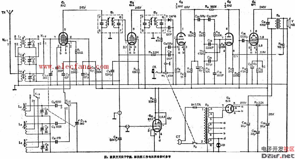 Tube radio circuit diagram