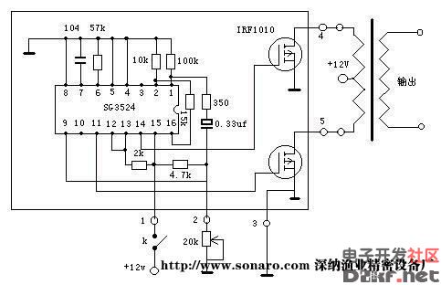 Electric fish machine production circuit diagram
