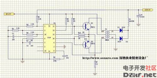 Electric fish machine production circuit diagram