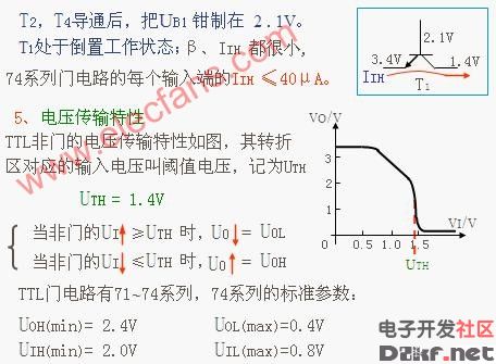 TTL non-gate circuit, structure and working principle