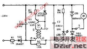 Superman RSCX-8 Cordless Electric Shaver Circuit Diagram