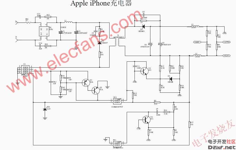 Iphone charger circuit diagram