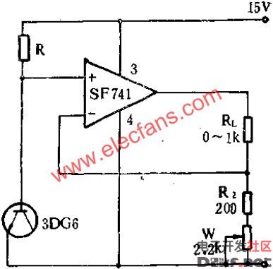 Adjustable constant current source circuit diagram