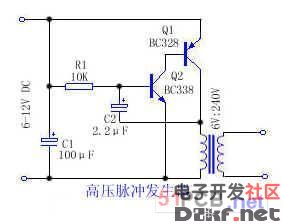 High voltage pulse generator circuit diagram