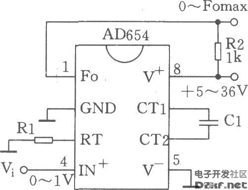 Frequency-frequency conversion circuit diagram