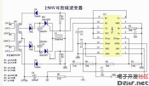 Electric fish machine circuit diagram Daquan