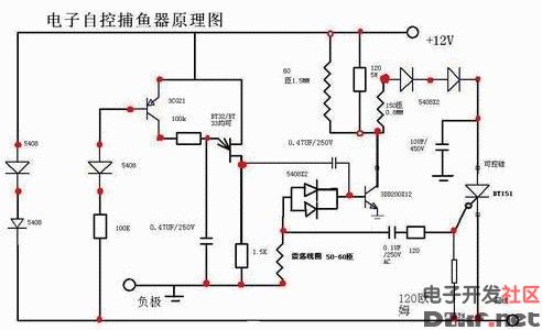 Electric fish machine circuit diagram Daquan