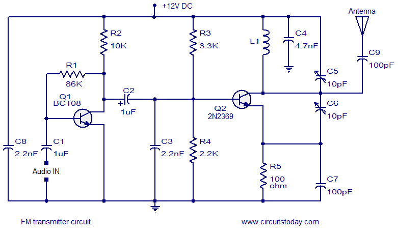 Simple FM transmitter