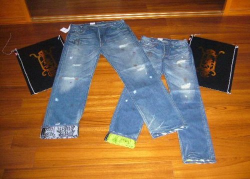 Edison personally designed Levis x CLOT Unionrail 501