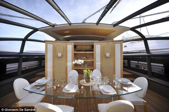 Valuable: If you want this luxury yacht, then you have to pay tribute to 3 billion pounds.