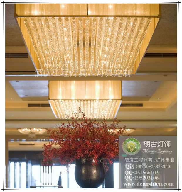 Hotel engineering crystal lamp