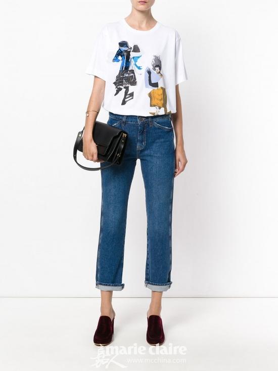 MAISON KITSUNÃ© Parisienne Print T-Shirt