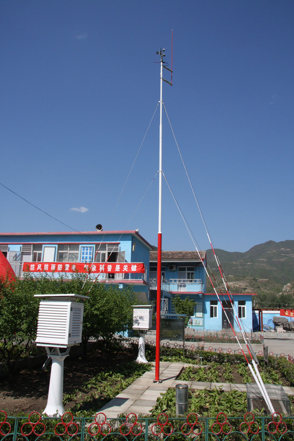 The weather station on the campus of Fozizhuang Central Primary School was built.