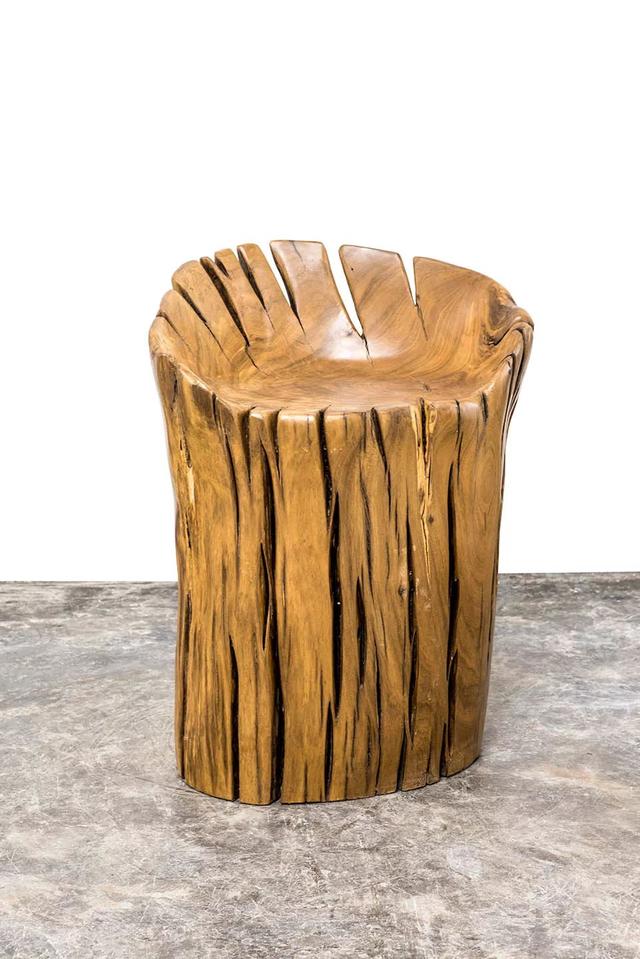 He used discarded wood to make the most beautiful furniture