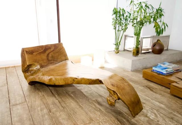 He used discarded wood to make the most beautiful furniture