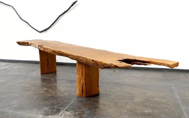 He used discarded wood to make the most beautiful furniture