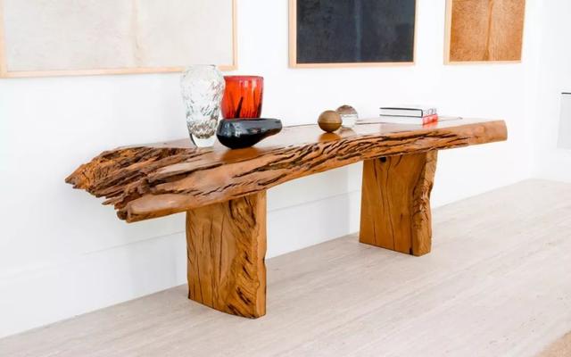 He used discarded wood to make the most beautiful furniture