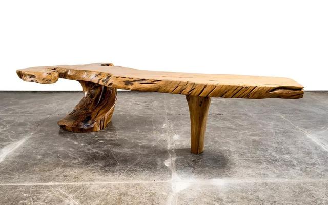 He used discarded wood to make the most beautiful furniture